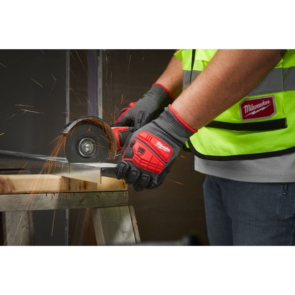 Рукавиці MILWAUKEE з захистом від удару та опором порізам 5/E рівня, 7/S