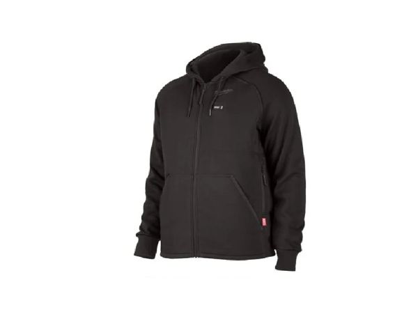 Толстовка з підігрівом MILWAUKEE, M12 HHBL4-0(XXL), чорна (розмір XXL)