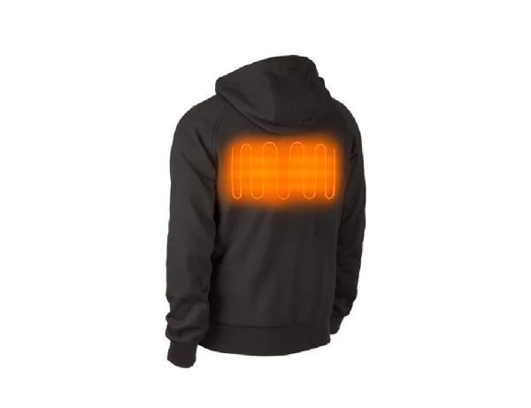 Толстовка з підігрівом MILWAUKEE, M12 HHBL4-0(XXL), чорна (розмір XXL)