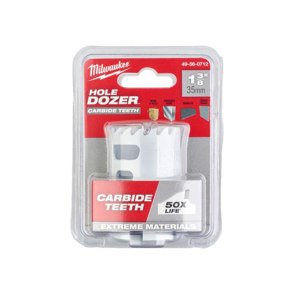 Коронка Bi-Metal Carbide MILWAUKEE, діаметр35мм