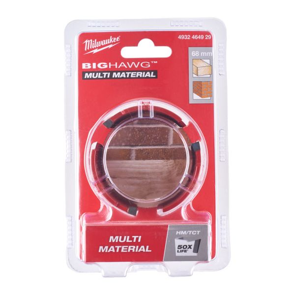 Коронка по мультіматеріалу MILWAUKEE Bighawg, O68мм