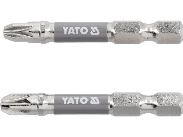 Насадка викруткова YATO PZ3 х 50мм. HEX 1/4", покрита нікелем, 2шт.[10]