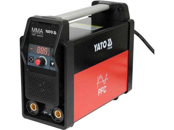 Зварювальний апарат інверт з блоком кор пот мереж 230В YATO 80А-РДЗ і 200А-АДЗ, електроди Ø= 1,6-4мм