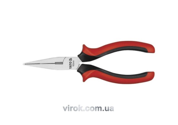 Плоскогубці подовжені прямі YATO : L= 160 мм. [6/60]