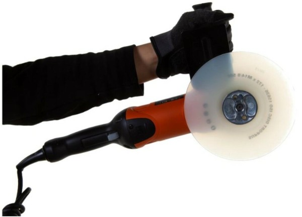 Полірувальна машина кутова мережева AEG: Ø= 180 мм, 1200 Вт, 1800-4800 об/хв з електронним управ-ям