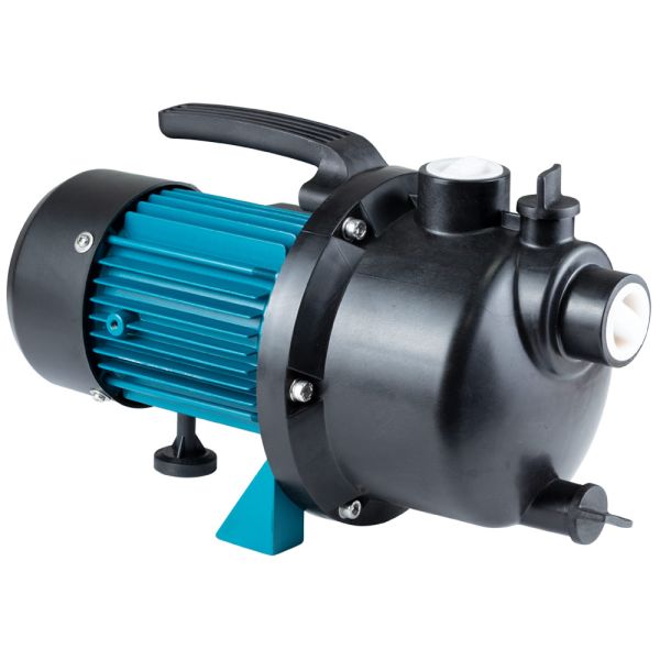 Насос відцентровий самовсмоктуючий 0.8кВт Hmax 38м Qmax 58л/хв пластик LEO EKJ-802P (775307)