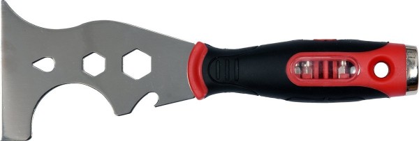 Скребок з нержав.сталі з комбінов.конфігураціями лез YATO ручка з гніздом з 4 викрутк.вставками [12]