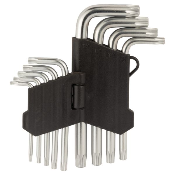 Ключі TORX 9шт T10-T50 мм CrV (короткі з отвором) SIGMA (4022211)