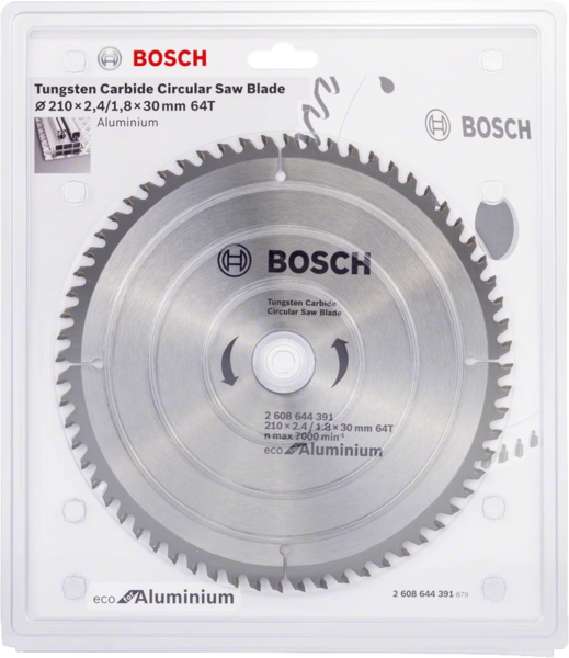 Диск пильний Bosch Eco for Aluminium 210x2.4x30-64T (2.608.644.391)