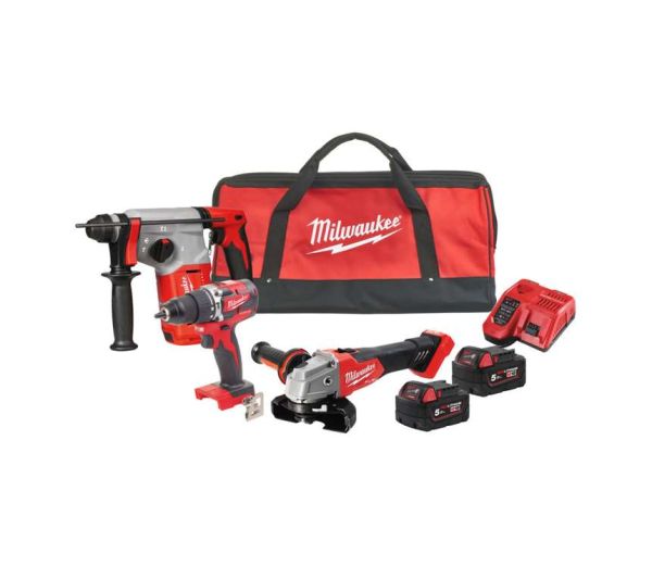 Набор аккумуляторных инструментов Milwaukee M18FPP3Q-502B, 4933492517