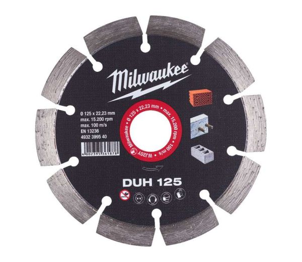 Диск алмазний Milwaukee DUH 125