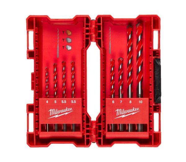 Набір ударних свердл по бетону Milwaukee Premium 8 предметов