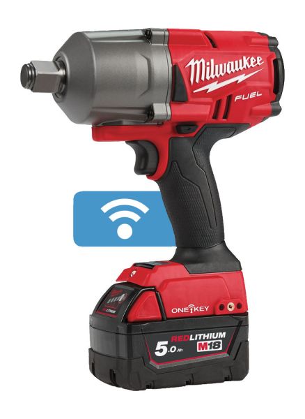 Гайкокрут високомоментний MILWAUKEE 3/4 дюйма(2034Нм) M18 FUEL ONEFHIWF34-502X ONE-KEY (+ заряд.прис, 2 акум.X 5Аг, HD кейс)