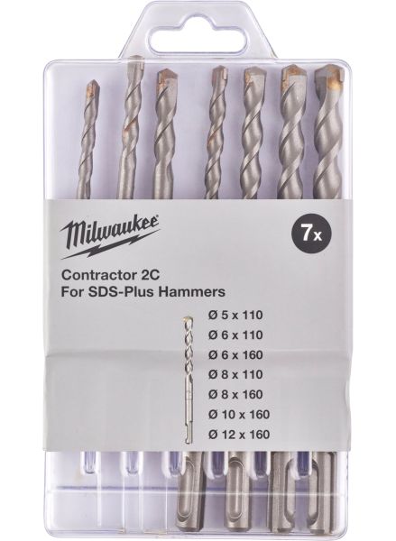 Набір бурів Бур SDS+ CONTRACTOR(5/5/6/8х110, 6/8/10/12х160) (7 од)