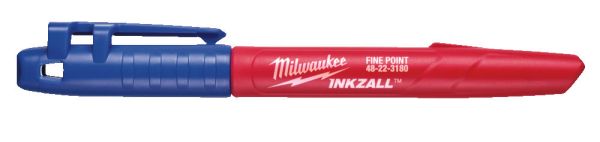 Маркер для будмайданчика INKZALL тонкий синій