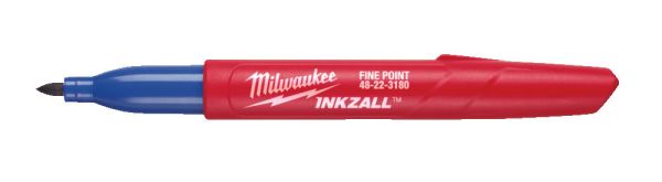 Маркер для будмайданчика INKZALL тонкий синій