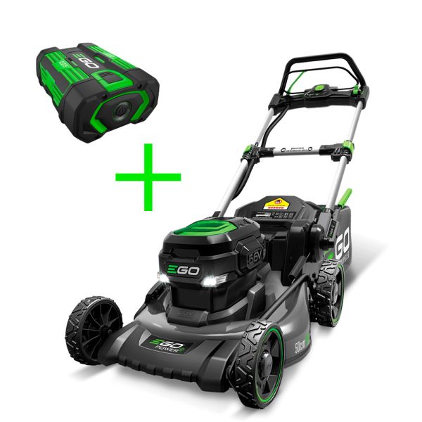 Газонокосарка акум. LM2021E-SP KIT, 56В, ширина зрізу 50см, самохідна, металева дека, акум. 5А*год + зарядний пристрій