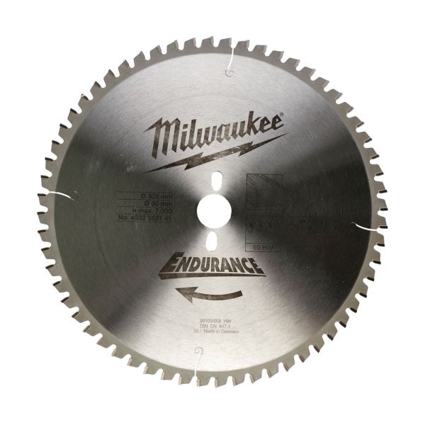 Диск пиляльний MILWAUKEE, Ø305х30мм, 60 зуб. (заміна на 4932471321)