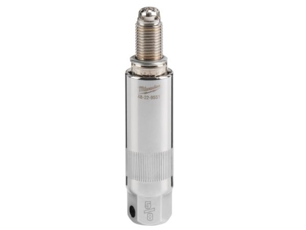 Головка хромована 3/8'' MILWAUKEE, для свічок запалювання, 9/16''