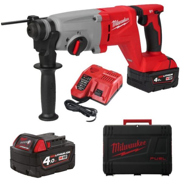 Перфоратор акумуляторний безщітковий SDS PLUS Milwaukee M18 BLHACD26-402X (+ заряд.пристрій, 2 акум., HD кейс)