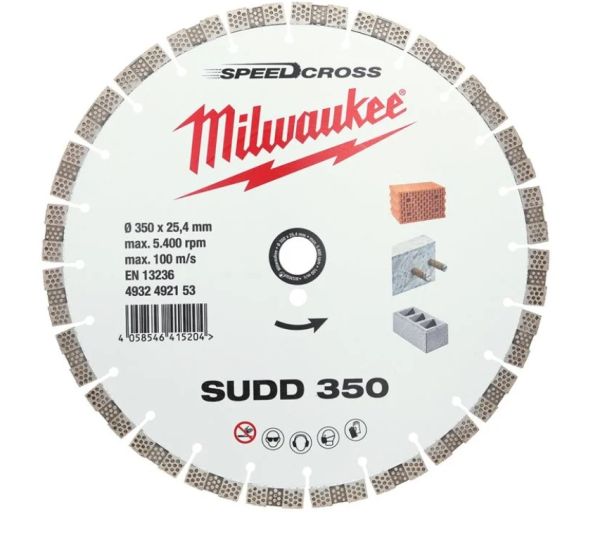 Алмазний диск SPEEDCROSS SUDD 350 мм MILWAUKEE