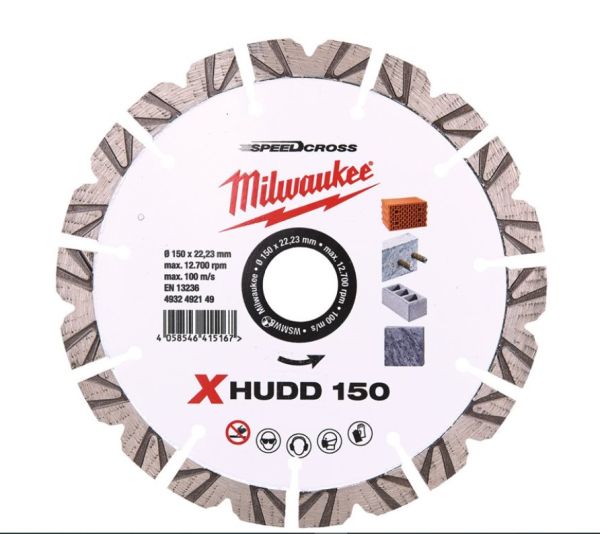 Алмазний диск SPEEDCROSS 150 мм MILWAUKEE