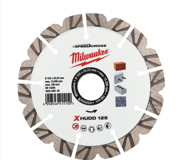Алмазний диск SPEEDCROSS XHUDD 125 мм MILWAUKEE