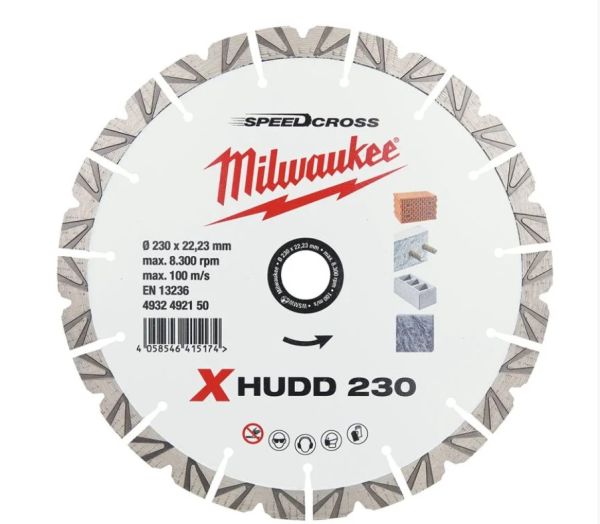 Алмазний диск SPEEDCROSS XHUDD 230 мм MILWAUKEE