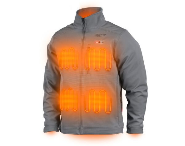 Куртка з підігрівом MILWAUKEE, M12 HJGREY5-201(XL), сіра (розмір XL) (+зар.пр., 1 акум.Х 2Аг)