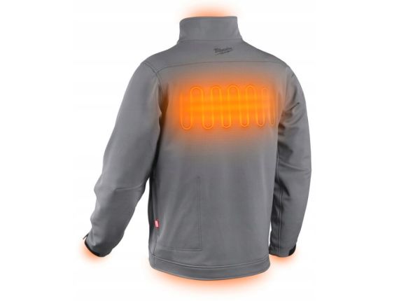 Куртка з підігрівом MILWAUKEE, M12 HJGREY5-201(XXL), сіра (розмір XXL) (+зар.пр., 1 акум.Х 2Аг)