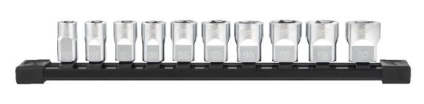 Набір метрических головок 3/8˝, 10 шт., направляющая (10–19 мм) Milwaukee 4932492507