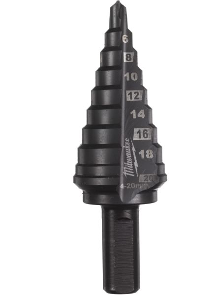 Свердло ступінчасте кобальтове ALCRN 4-20MM MILWAUKEE