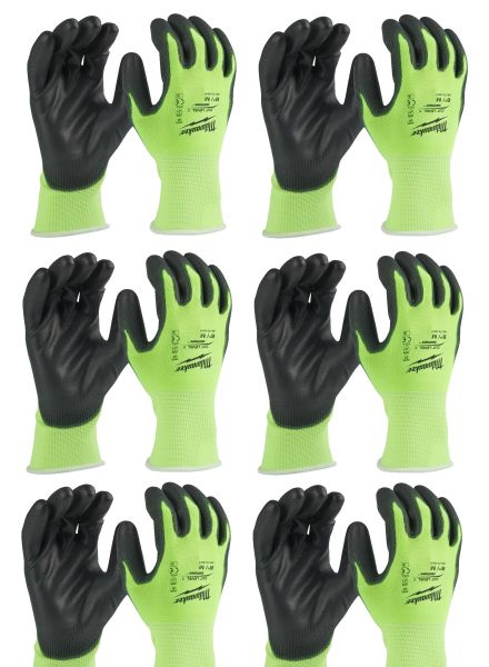 Рукавиці Hi-Vis Cut розмір L/9 - (Багатоштучна упаковка - 12 пар)