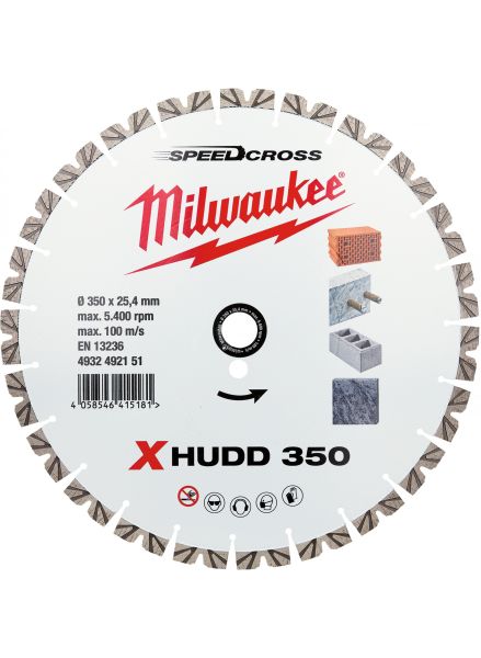 Алмазний диск SPEEDCROSS XHUDD 350 мм MILWAUKEE