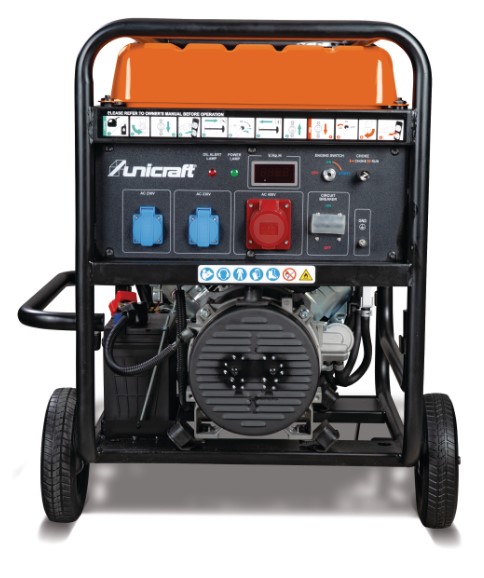 PG-E 100 TEA H Генератор бензиновий UNICRAFT  Тип запуску електростартер Габаритні розміри, мм 785*6
