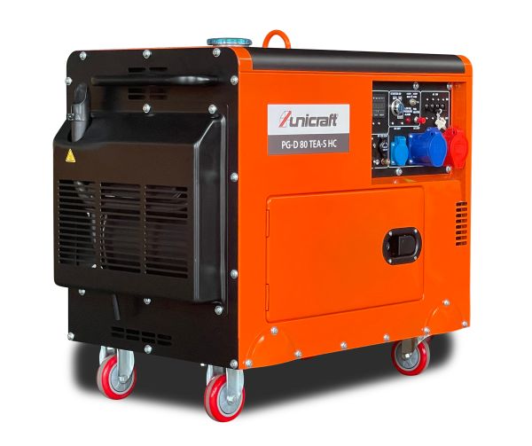 PG-D 80 TEA-S HC Генератор бензиновий UNICRAFT  Тип запуску електростартер Габаритні розміри, мм 785*6