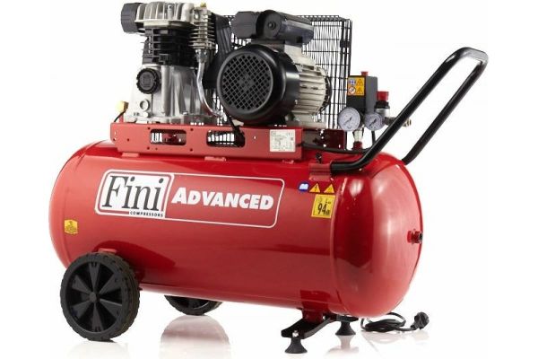 Компресор поршневий FINI MK103-90-3M ADVANCED 220V 10 бар, ресивер 100 л, продуктивність 64,2 м3/годину s/n IT