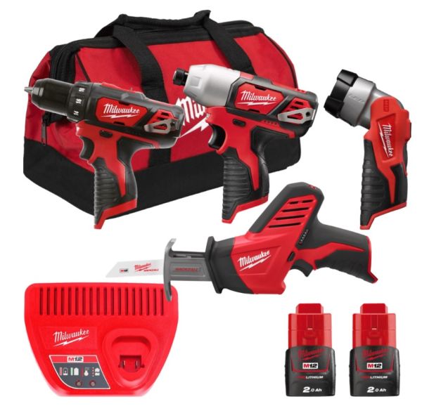 Набор инструментов M12 ВPP4A-202B MILWAUKEE 4933441240