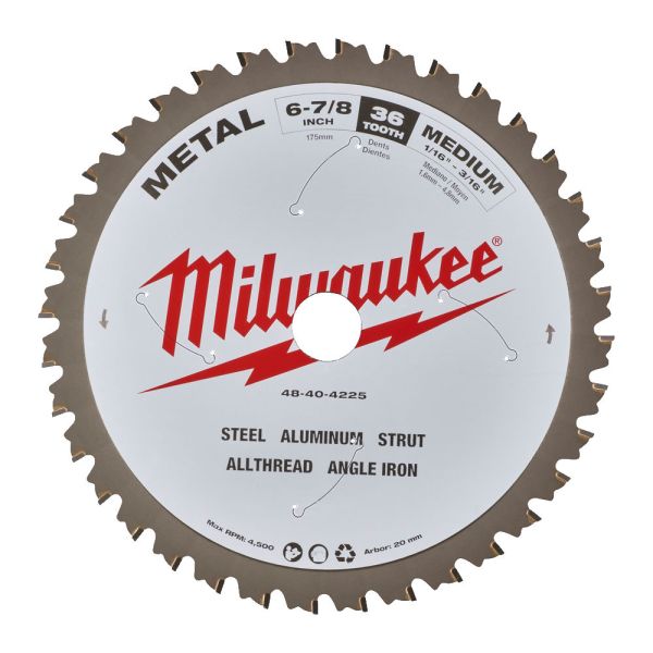 Диск пиляльний PFTE MILWAUKEE, Ø174х20х1,6мм, 60 зуб.