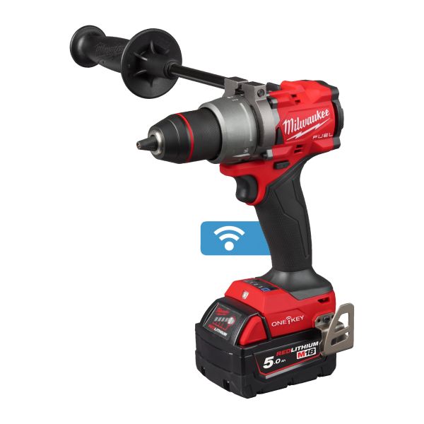 Дриль-шурупокрут акумуляторний з ударом  MILWAUKEE, M18 ONEPD3-502X, 158Нм (+ЗП, 2 ак.Х 5Аг, HDкейс)