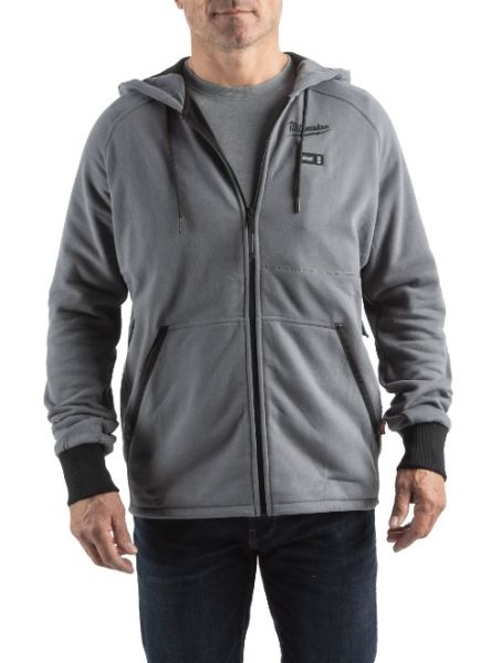 Толстовка з підігрівом MILWAUKEE, M12 HHGREY4-0(XXL), сіра (розмір XXL)