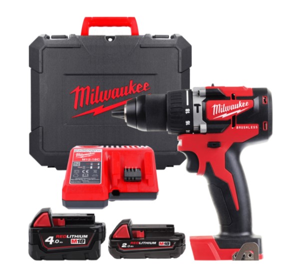 Дриль-шуруповерт акумуляторна безщіткова 60 Нм M18 CBLPD-422C MILWAUKEE