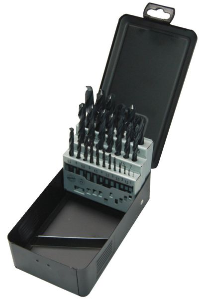 Набір свердл по металу HSS-R MILWAUKEE DIN338 (25шт), пластиковий кейс