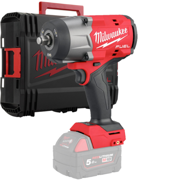 Гайкокрут акумуляторний 1/2" MILWAUKEE, M18 FHIW2F12-0X, 2034Нм, (HD кейс)