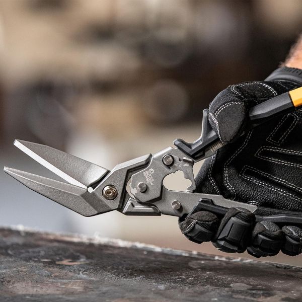 Ножиці по металу ToughBuilt TB-H4-60-SOL, 280 мм довгі вигнуті