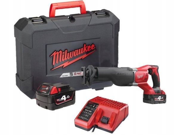 Пила шабельна акумуляторна MILWAUKEE, M18 BSX-402C (ЗП+2ак.Х4Аг+кейс)