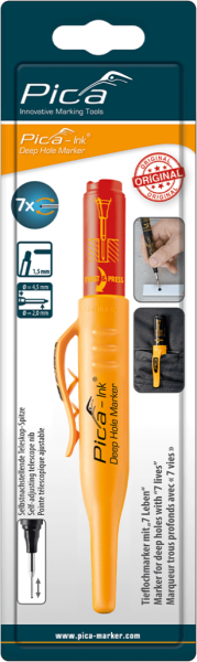 Маркер фірмовий з довгим носиком Pica BIG Ink Smart-Use Marker XL, 170/52, білий