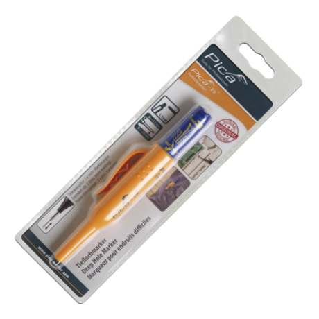 Маркер фірмовий з довгим носиком Pica-Ink Deep Hole Marker, 150/40 червоний