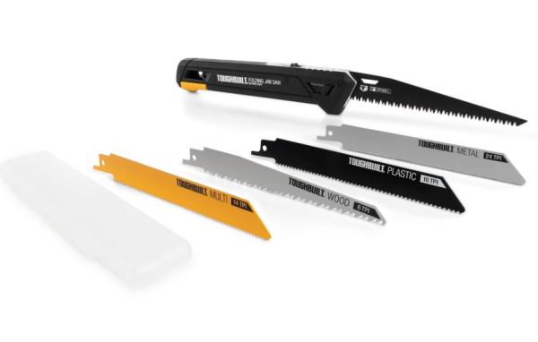 Складана ножівка+ 4 полотна TOUGHBUILT TB-H4S5-23FU