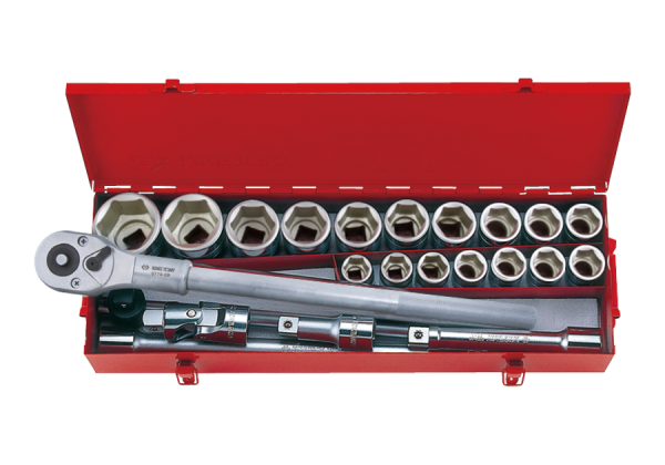 Набір головок 3/4" 25 од. 6-ти грані (19-55мм) KING TONY